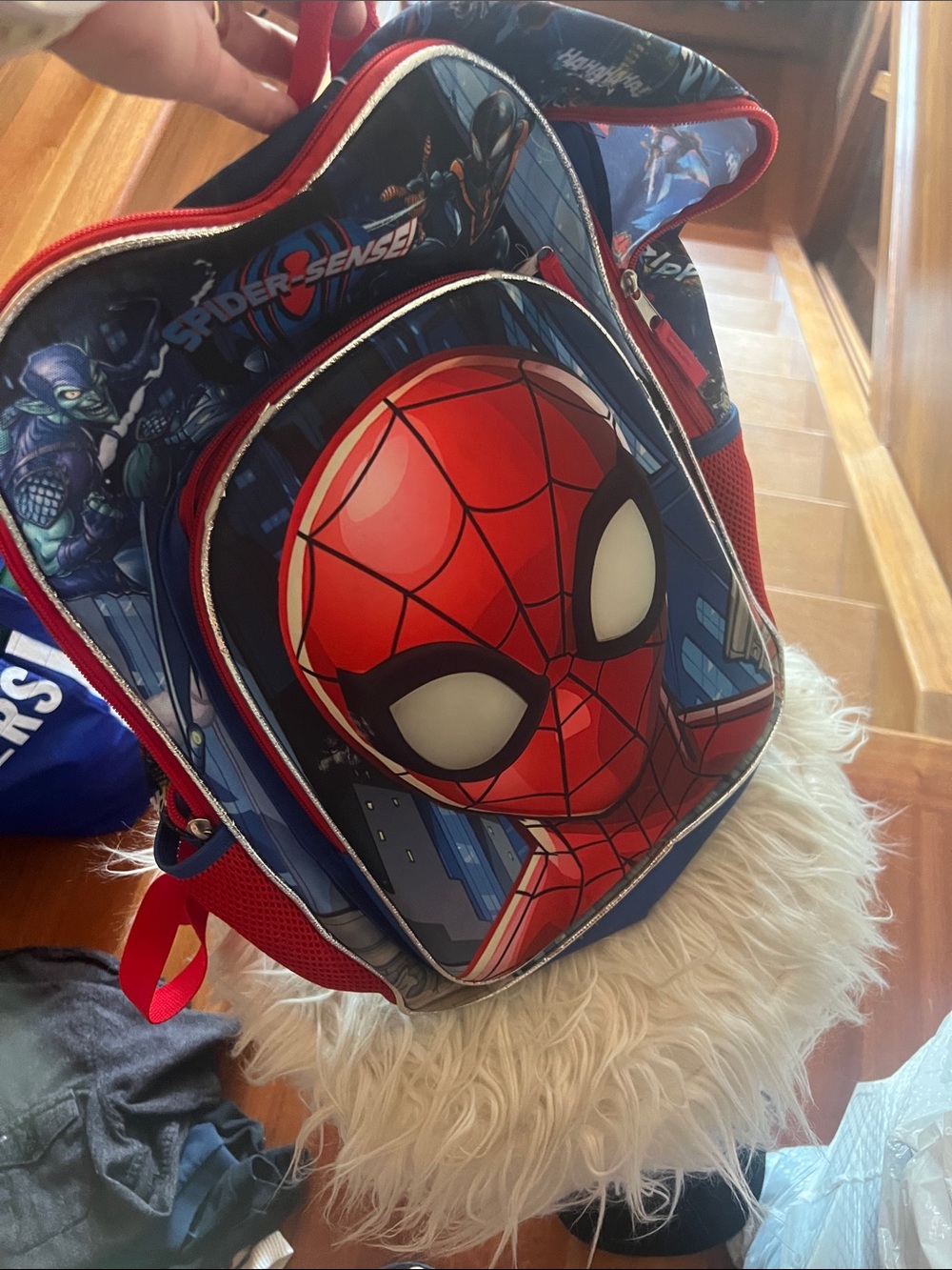 Marvel light up Spider-Man Kids Backpack in Red and Blue